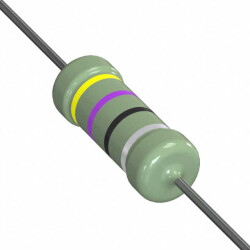 47 Ohms ±10% 1W Through Hole Resistor Axial Automotive AEC-Q200, Flame Proof, Safety, Non-Inductive, Pulse Withstanding Ceramic - KOA Speer Electronics, Inc.