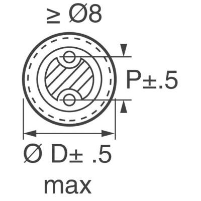 47 µF 35 V Aluminum Electrolytic Capacitors Radial, Can 2000 Hrs @ 85°C - 3