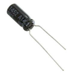 47 µF 25 V Aluminum Electrolytic Capacitors Radial, Can 5000 Hrs @ 105°C - Rubycon