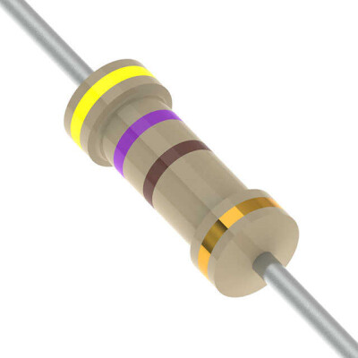 470 Ohms ±5% 0.25W, 1/4W Through Hole Resistor Axial Automotive AEC-Q200 Carbon Film - 1