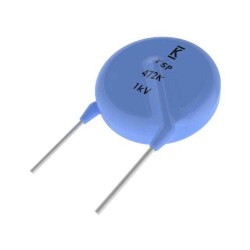 4700 pF ±20% 3000V (3kV) Ceramic Capacitor Y5U (E) Radial, Disc - KEMET