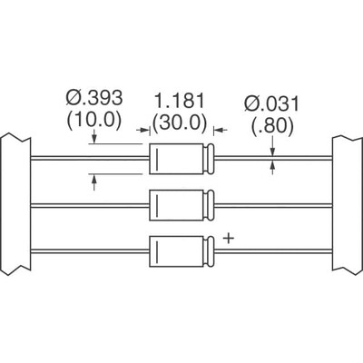 470µF 40V Alüminyum Elektrolitik Kapasitör / Kondansatör Axial, Can 404mOhm 8000 Saat @ 85°C - 2