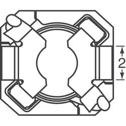 4.7µH Shielded Wirewound Inductor 2A 40mOhm Max Nonstandard - 3