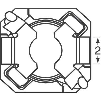 4.7µH Shielded Wirewound Inductor 2A 40mOhm Max Nonstandard - 3