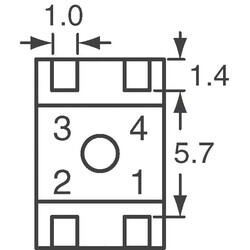 4.7mH @ 100kHz 2 Line Common Mode Choke Surface Mount 20 kOhms @ 1MHz 500mA DCR 750mOhm - 2