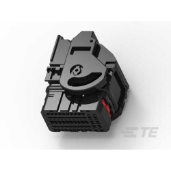 48 Rectangular Connectors - Housings Receptacle Black 0.098