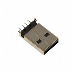 USB-A (USB TYPE-A) USB 2.0 Plug Connector 4 Position Surface Mount, Right Angle; Through Hole - Molex