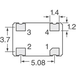 4MHz XO (Standard) HCMOS, TTL Oscillator 5V Enable/Disable 4-SMD, No Lead - 4