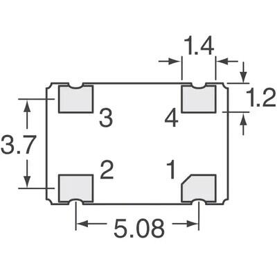 4MHz XO (Standard) HCMOS, TTL Oscillator 5V Enable/Disable 4-SMD, No Lead - 4