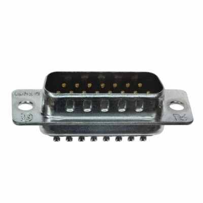 15 Position D-Sub Plug, Male Pins Connector - 1