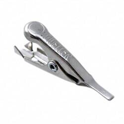 5 A Non-Insulated Alligator, Micro Test Clip Steel 0.220