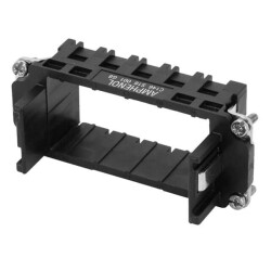 5 Module Female Heavy Duty Docking, Carrier Shell Frame Size E16 Black - Amphenol Tuchel Industrial