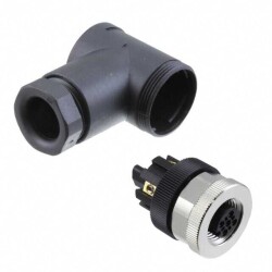 5 Position Circular Connector Plug, Female Sockets Screw - TE Connectivity AMP Connectors