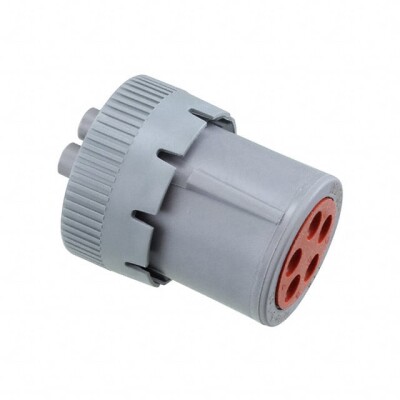 5 Position Circular Connector Plug Housing Free Hanging (In-Line) Coupling Nut - 1