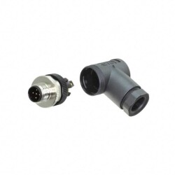 5 Position Circular Connector Receptacle, Male Pins Screw - TE Connectivity AMP Connectors