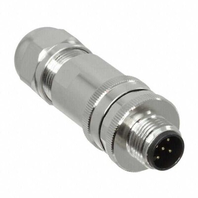 5 Position Circular Connector Receptacle, Male Pins Screw - 1