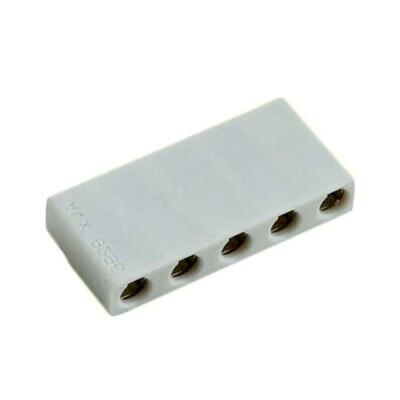 5 Position Individual Wires Connector White Poke-In 20-26 AWG Surface Mount, Right Angle - 1