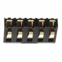 5 Position Spring Compression Contact, Male Connector Surface Mount - 1