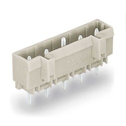5 Position Terminal Block Header, Male Pins, Shrouded (4 Side) 0.295