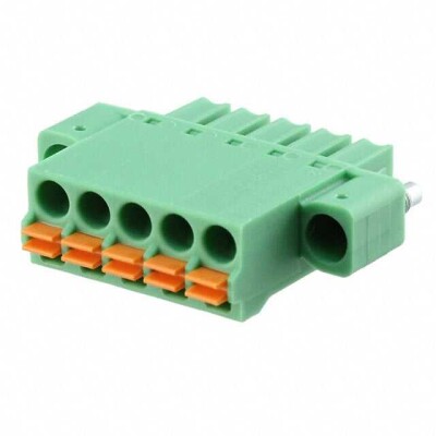 5 Position Terminal Block Plug, Female Sockets 0.150