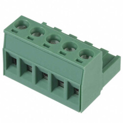 5 Position Terminal Block Plug, Female Sockets 0.200