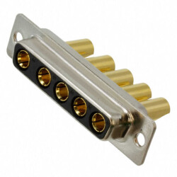 5 (Power) Position D-Sub, Combo Receptacle, Female Sockets Connector - 1