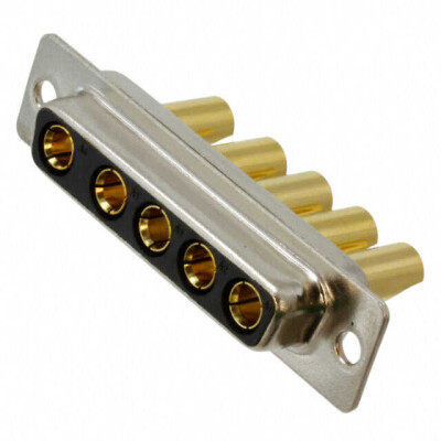 5 (Power) Position D-Sub, Combo Receptacle, Female Sockets Connector - 1