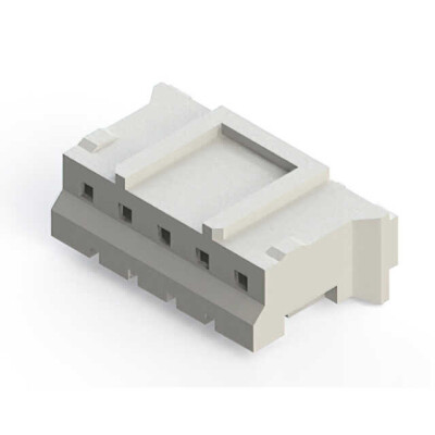5 Rectangular Connectors - Housings Receptacle Natural 0.079