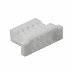 5 Rectangular Connectors - Housings Receptacle White 0.039