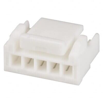 5 Rectangular Connectors - Housings Receptacle Natural 0.049