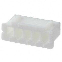 5 Rectangular Connectors - Housings Receptacle Natural 0.098