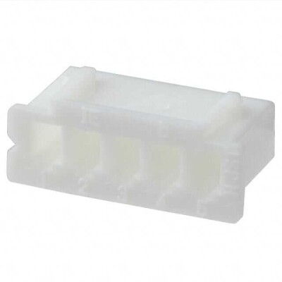 5 Rectangular Connectors - Housings Receptacle Natural 0.098