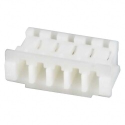 5 Rectangular Connectors - Housings Receptacle Natural 0.059