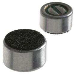 50 Hz ~ 16 kHz Analog Microphone Electret Condenser 1.5 V ~ 10 V Noise Cancelling (-54dB ±4dB) Solder Pads - PUI Audio, Inc.