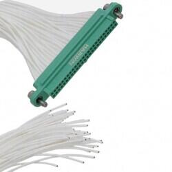 50 Position Cable Assembly Rectangular Socket to Individual Wire Leads 1.48' (450.00mm) - 1