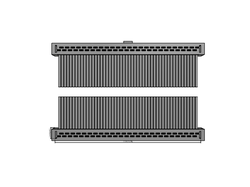 50 Position Cable Assembly Rectangular Socket to Socket 0.333' (101.60mm, 4.00