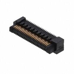 50 Position Connector Header, Center Strip Contacts Surface Mount Gold - Samtec Inc.