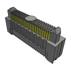 50 Position Connector Header, Center Strip Contacts Surface Mount Gold - Samtec Inc.