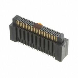 50 Position Connector Header, Center Strip Contacts Surface Mount Gold - Samtec Inc.