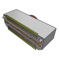 50 Position Connector Header, Outer Shroud Contacts Surface Mount Gold - Samtec Inc. (1)