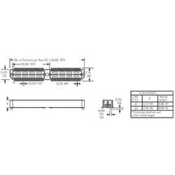 50 Position Connector Header, Outer Shroud Contacts Surface Mount Gold - 3