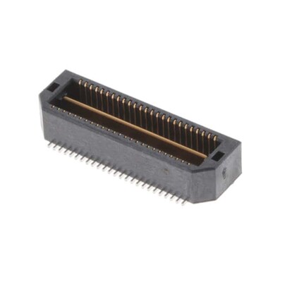 50 Position Connector Header, Outer Shroud Contacts Surface Mount Gold - 1