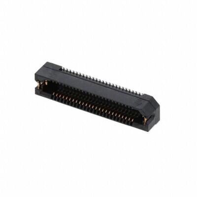 50 Position Connector Socket, Outer Shroud Contacts Surface Mount Gold - 1