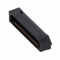 50 Position Connector Socket, Outer Shroud Contacts Surface Mount Gold - Samtec Inc.