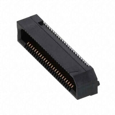 50 Position Connector Socket, Outer Shroud Contacts Surface Mount Gold - 1