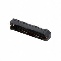 50 Position Connector Socket, Outer Shroud Contacts Surface Mount Gold - Samtec Inc.