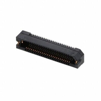 50 Position Connector Socket, Outer Shroud Contacts Surface Mount Gold - 1