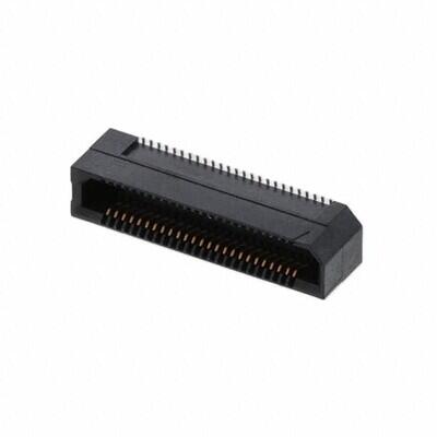 50 Position Connector Socket, Outer Shroud Contacts Surface Mount Gold - 1