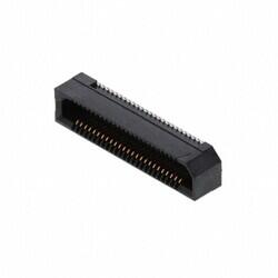 50 Position Connector Socket, Outer Shroud Contacts Surface Mount Gold - Samtec Inc.