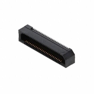 50 Position Connector Socket, Outer Shroud Contacts Surface Mount Gold - 1